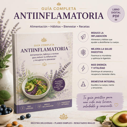 Libro de recetas antiinflamatorias +400 recetas